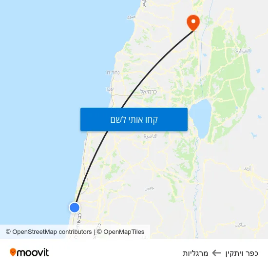 מפת כפר ויתקין למרגליות