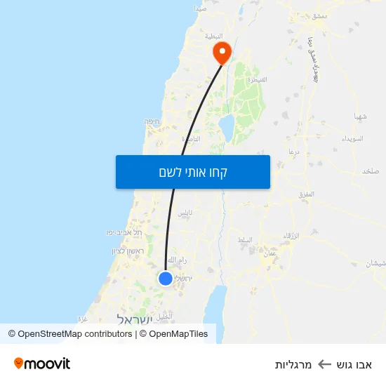 מפת אבו גוש למרגליות