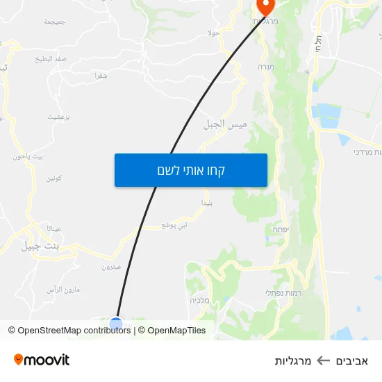 מפת אביבים למרגליות