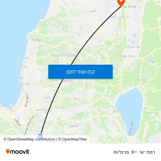 מפת רמת ישי למרגליות