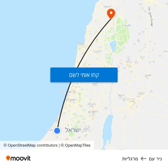 מפת ניר עם למרגליות