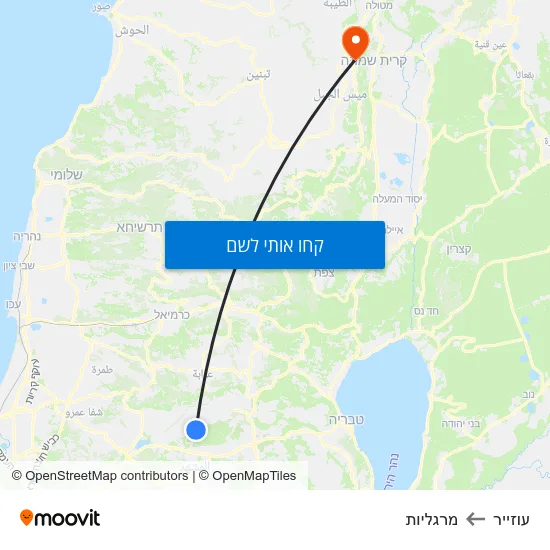 מפת עוזייר למרגליות