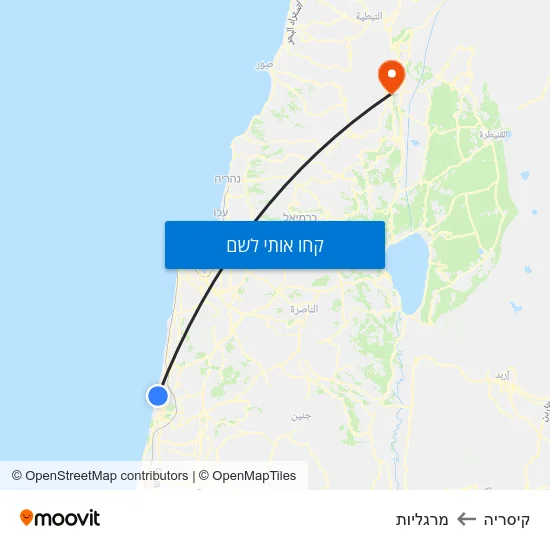 מפת קיסריה למרגליות