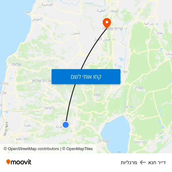 מפת דייר חנא למרגליות