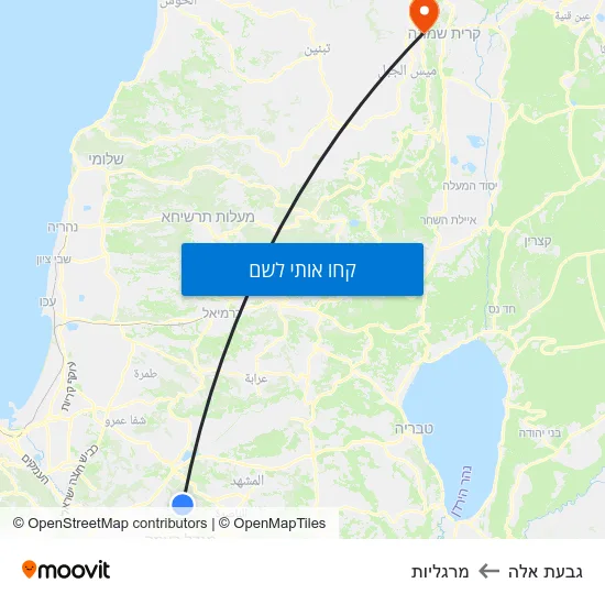 מפת גבעת אלה למרגליות