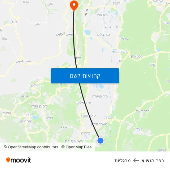 מפת כפר הנשיא למרגליות