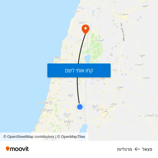 מפת פצאל למרגליות