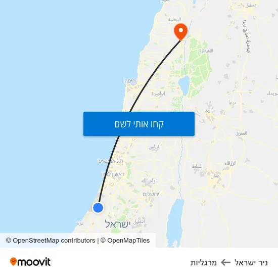 מפת ניר ישראל למרגליות