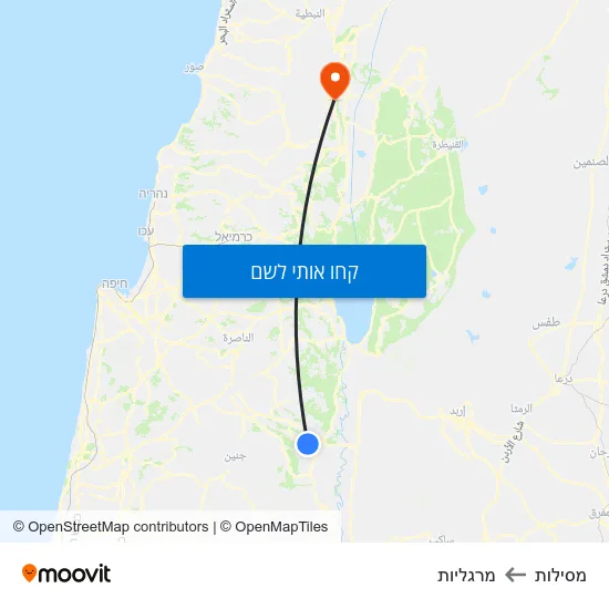 מפת מסילות למרגליות