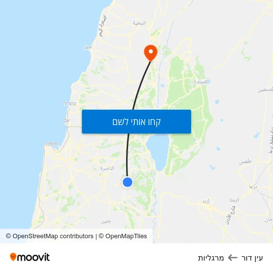 מפת עין דור למרגליות