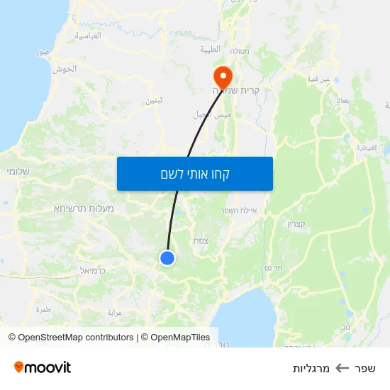 מפת שפר למרגליות