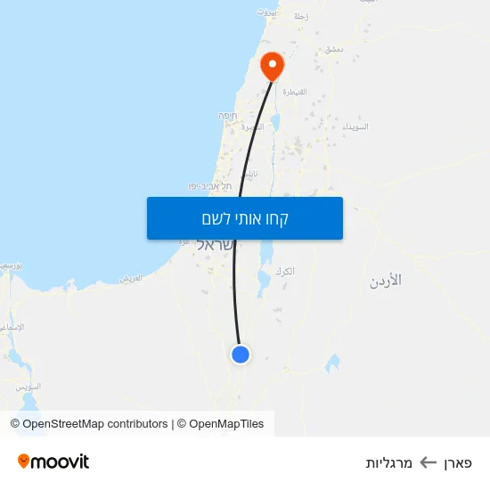 מפת פארן למרגליות