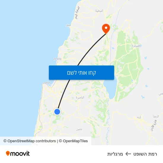 מפת רמת השופט למרגליות