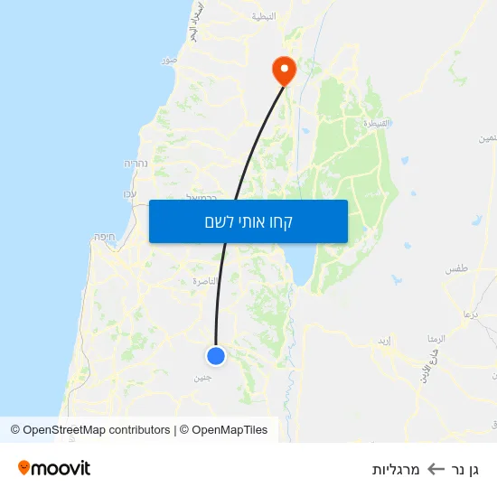 מפת גן נר למרגליות