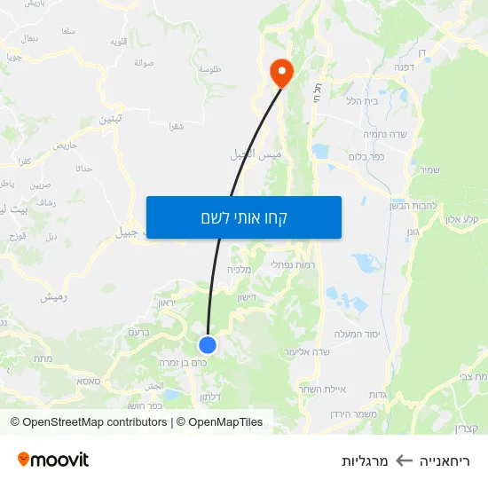 מפת ריחאנייה למרגליות