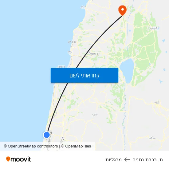 מפת ת. רכבת נתניה למרגליות