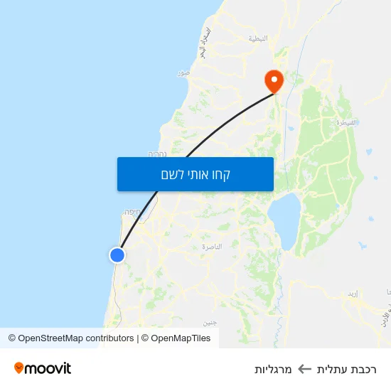 מפת רכבת עתלית למרגליות
