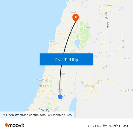 מפת ביטוח לאומי למרגליות