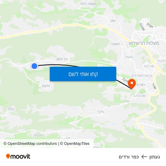 מפת געתון לכפר ורדים