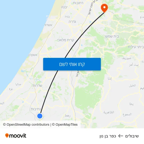 מפת שיבולים לכפר בן נון