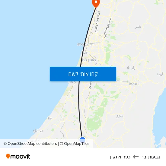 מפת גבעות בר לכפר ויתקין