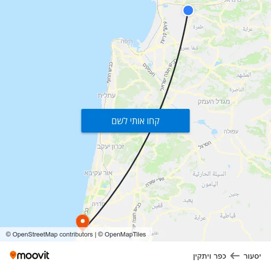 מפת יסעור לכפר ויתקין