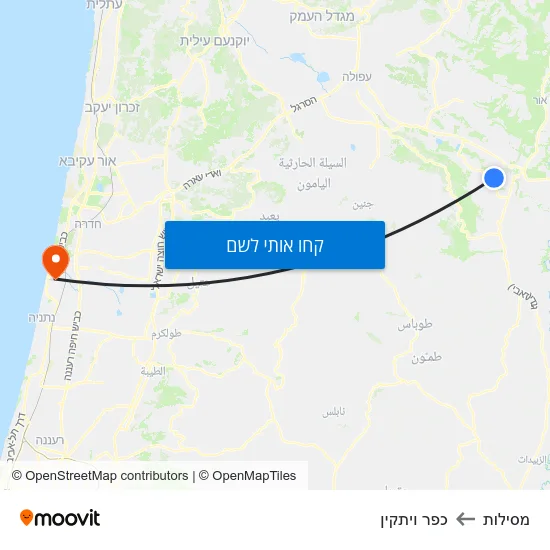 מפת מסילות לכפר ויתקין