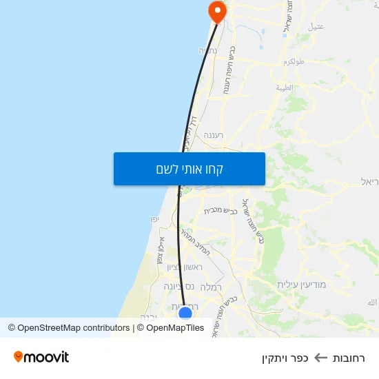 מפת רחובות לכפר ויתקין