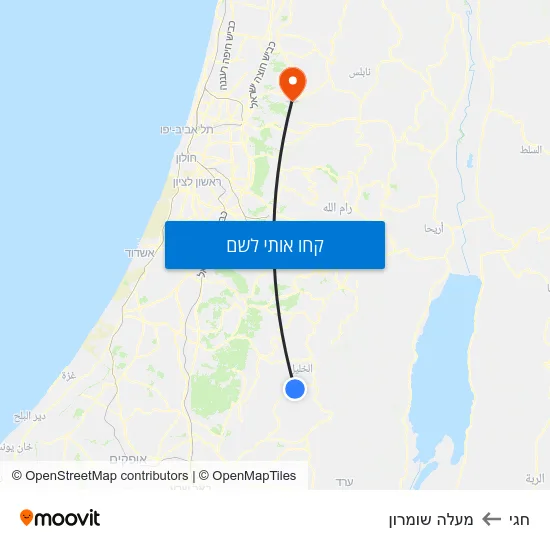 מפת חגי למעלה שומרון