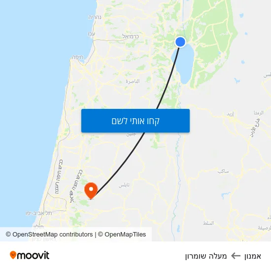 מפת אמנון למעלה שומרון