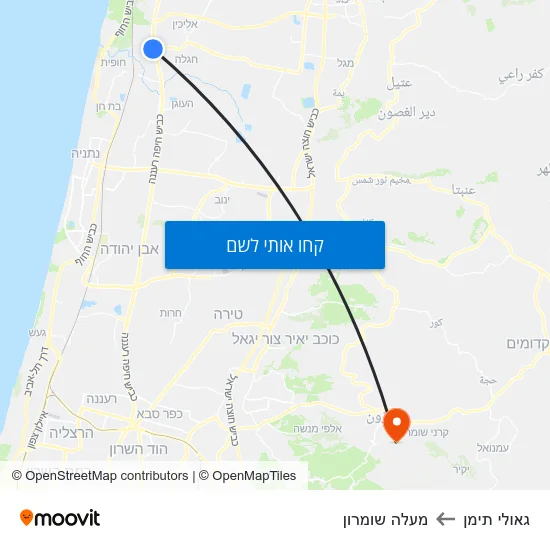 מפת גאולי תימן למעלה שומרון