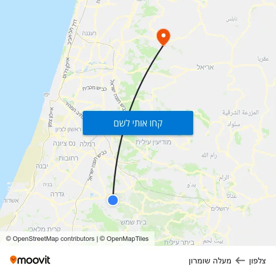 מפת צלפון למעלה שומרון