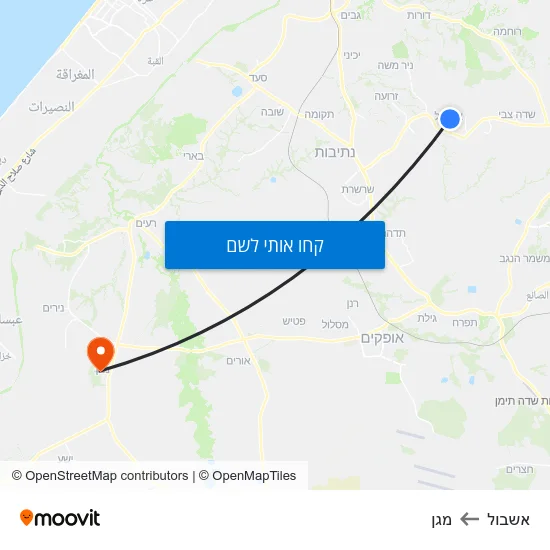 מפת אשבול למגן