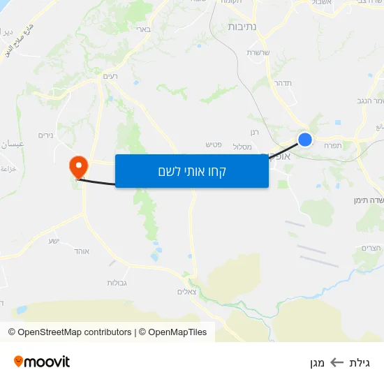 מפת גילת למגן