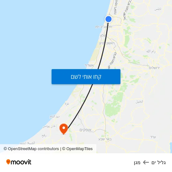 מפת גליל ים למגן
