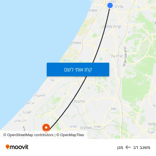 מפת משגב דב למגן