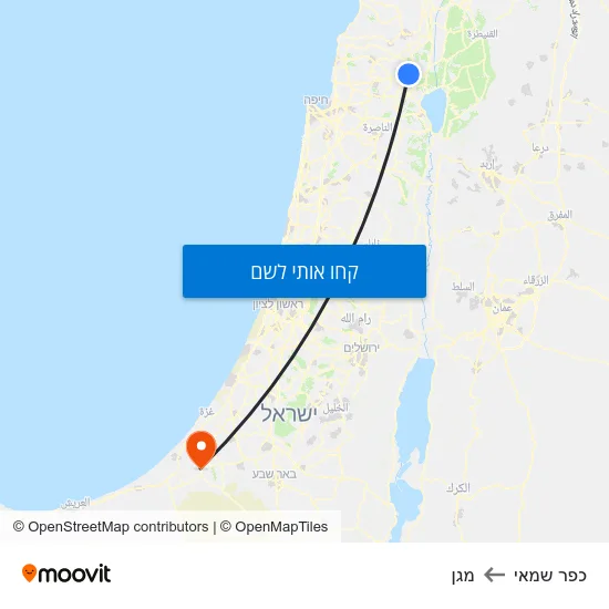 מפת כפר שמאי למגן