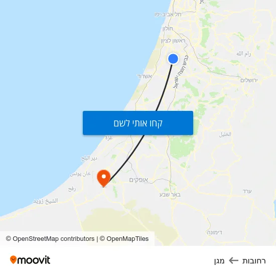 מפת רחובות למגן