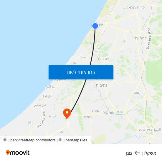 מפת אשקלון למגן