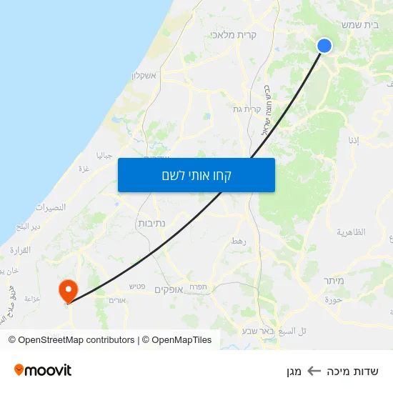 מפת שדות מיכה למגן