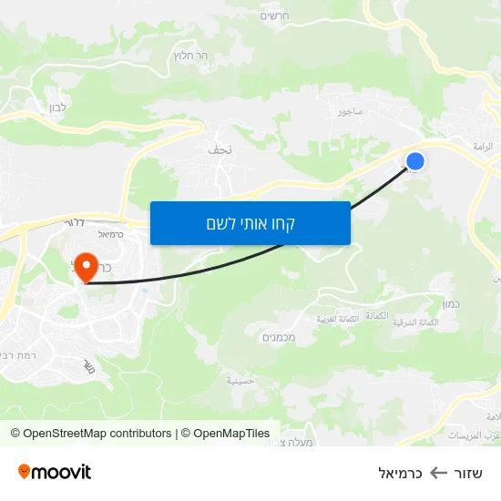 מפת שזור לכרמיאל