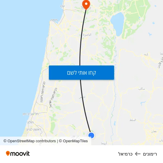 מפת רימונים לכרמיאל