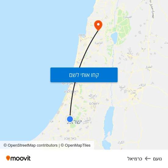 מפת נועם לכרמיאל