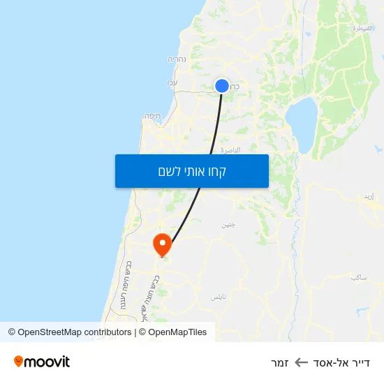 מפת דייר אל-אסד לזמר