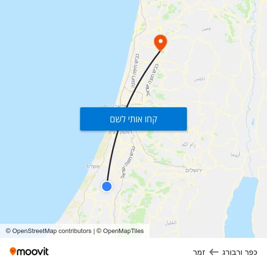 מפת כפר ורבורג לזמר
