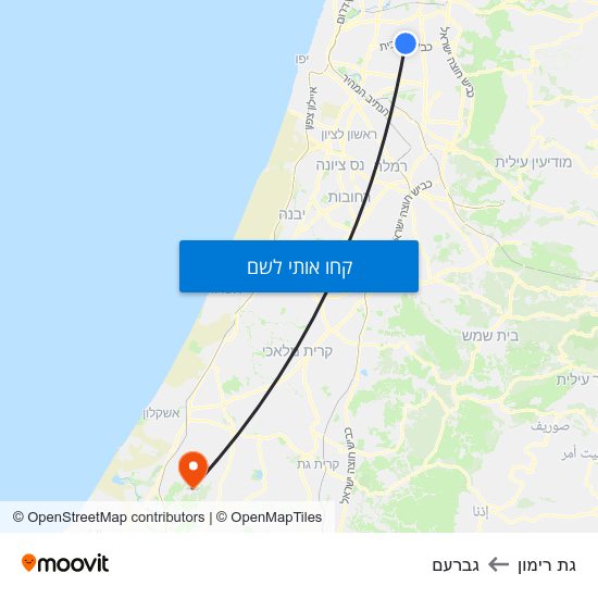 מפת גת רימון לגברעם