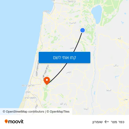 מפת כפר מצר לשומרון