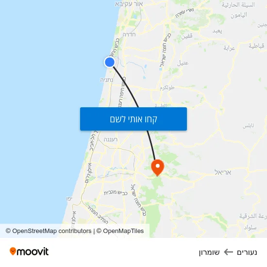 מפת נעורים לשומרון