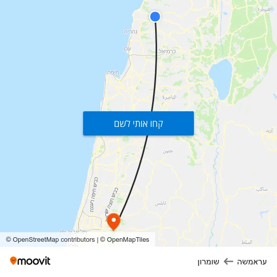 מפת עראמשה לשומרון