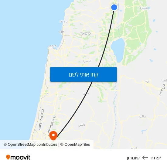 מפת יפתח לשומרון